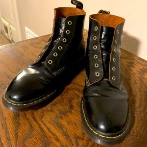 Black Doc Marten boots